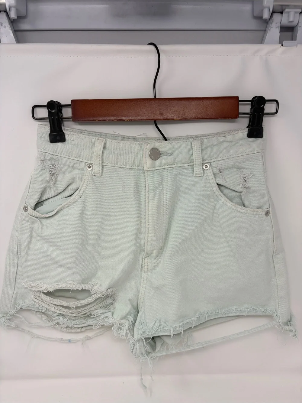Rolla’s High-Rise Slim Distressed Women’s Shorts Size 25 Excellent Condition
